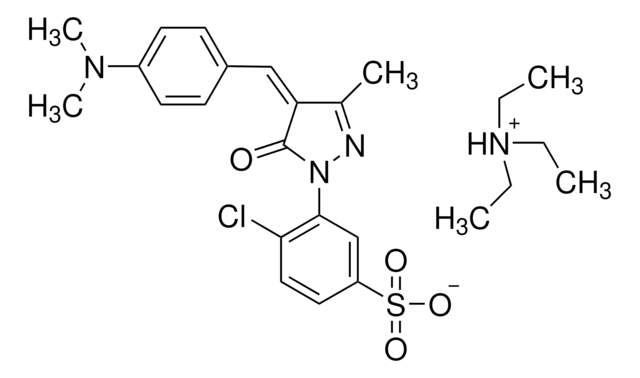 4-Chloro-3-[4-[4-(dimethylamino)benzylidene]-3-methyl-5-oxo-2-pyrazolin-1-yl]benzenesulfonic acid triethylammonium salt Dye content 95&#160;%