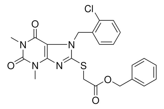 BENZYL {[7-(2-CHLOROBENZYL)-1,3-DIMETHYL-2,6-DIOXO-2,3,6,7-TETRAHYDRO-1H-PURIN-8-YL]SULFANYL}ACETATE AldrichCPR