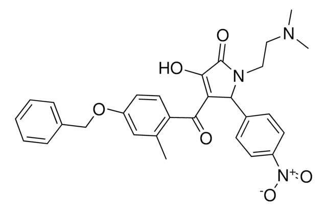 4-[4-(BENZYLOXY)-2-METHYLBENZOYL]-1-[2-(DIMETHYLAMINO)ETHYL]-3-HYDROXY-5-(4-NITROPHENYL)-1,5-DIHYDRO-2H-PYRROL-2-ONE AldrichCPR