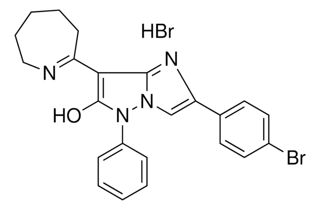 2-(4-BROMOPHENYL)-5-PHENYL-7-(3,4,5,6-TETRAHYDRO-2H-AZEPIN-7-YL)-5H-IMIDAZO[1,2-B]PYRAZOL-6-OL HYDROBROMIDE AldrichCPR