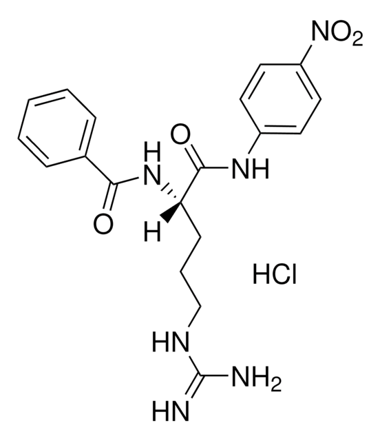 N&#945;-ベンゾイル-L-アルギニン 4-ニトロアニリド 塩酸塩 &#8805;99% (TLC), suitable for substrate for trypsin