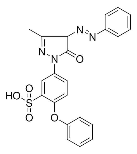 5-{3-METHYL-5-OXO-4-[(E)-PHENYLDIAZENYL]-4,5-DIHYDRO-1H-PYRAZOL-1-YL}-2-PHENOXYBENZENESULFONIC ACID AldrichCPR