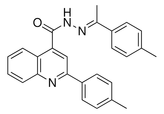 2-(4-METHYLPHENYL)-N'-(1-(4-METHYLPHENYL)ETHYLIDENE)-4-QUINOLINECARBOHYDRAZIDE AldrichCPR