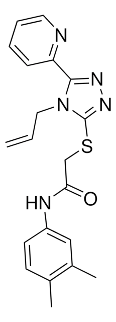 2-{[4-ALLYL-5-(2-PYRIDINYL)-4H-1,2,4-TRIAZOL-3-YL]SULFANYL}-N-(3,4-DIMETHYLPHENYL)ACETAMIDE AldrichCPR