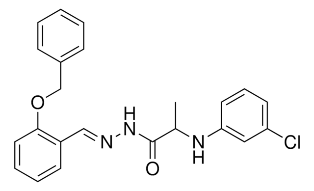 N'-(2-(BENZYLOXY)BENZYLIDENE)-2-(3-CHLOROANILINO)PROPANOHYDRAZIDE AldrichCPR