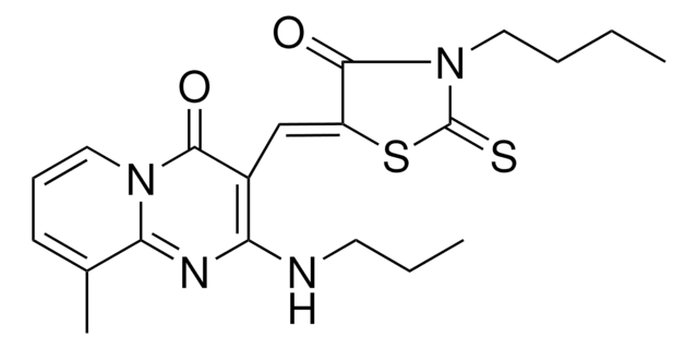 3-[(Z)-(3-BUTYL-4-OXO-2-THIOXO-1,3-THIAZOLIDIN-5-YLIDENE)METHYL]-9-METHYL-2-(PROPYLAMINO)-4H-PYRIDO[1,2-A]PYRIMIDIN-4-ONE AldrichCPR