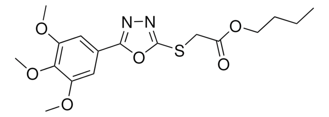 BUTYL {[5-(3,4,5-TRIMETHOXYPHENYL)-1,3,4-OXADIAZOL-2-YL]SULFANYL}ACETATE AldrichCPR