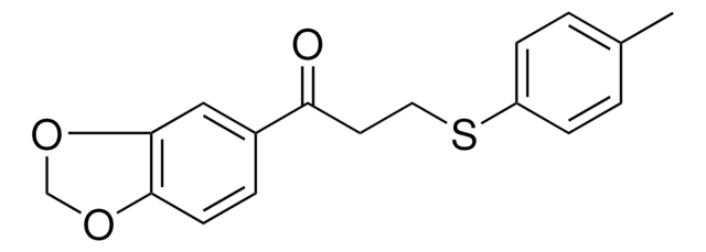 1-(1,3-BENZODIOXOL-5-YL)-3-((4-METHYLPHENYL)SULFANYL)-1-PROPANONE AldrichCPR