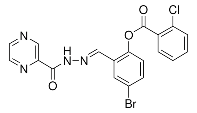 4-BROMO-2-(2-(2-PYRAZINYLCARBONYL)CARBOHYDRAZONOYL)PHENYL 2-CHLOROBENZOATE AldrichCPR