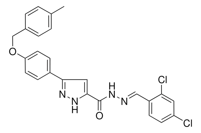 N'-[(E)-(2,4-DICHLOROPHENYL)METHYLIDENE]-3-{4-[(4-METHYLBENZYL)OXY]PHENYL}-1H-PYRAZOLE-5-CARBOHYDRAZIDE AldrichCPR