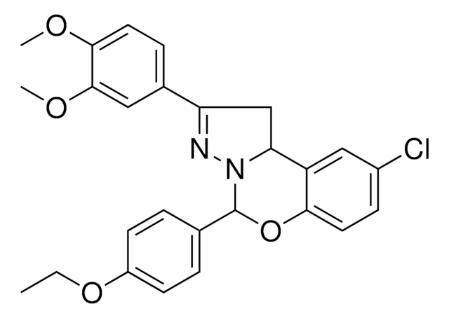 9-CL-2(3,4-DI-MEO-PH)5(4-ETHOXY-PH)-1,10B-DIHYDROPYRAZOLO(1,5-C)(1,3)BENZOXAZINE AldrichCPR