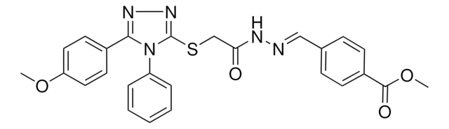 METHYL 4-{(E)-[({[5-(4-METHOXYPHENYL)-4-PHENYL-4H-1,2,4-TRIAZOL-3-YL]SULFANYL}ACETYL)HYDRAZONO]METHYL}BENZOATE AldrichCPR