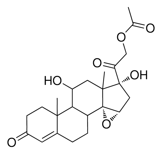 2-[(1R,2aS,3aR)-1,10-dihydroxy-9a,11a-dimethyl-7-oxo-1,2,2a,3b,4,5,7,8,9,9a,9b,10,11,11a-tetradecahydronaphtho[1',2':6,7]indeno[1,7a-b]oxiren-1-yl]-2-oxoethyl acetate AldrichCPR