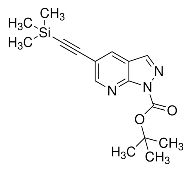 tert-Butyl 5-((trimethylsilyl)ethynyl)-1H-pyrazolo[3,4-b]pyridine-1-carboxylate AldrichCPR