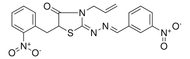 3-NITROBENZALDEHYDE [(2E)-3-ALLYL-5-(2-NITROBENZYL)-4-OXO-1,3-THIAZOLIDIN-2-YLIDENE]HYDRAZONE AldrichCPR