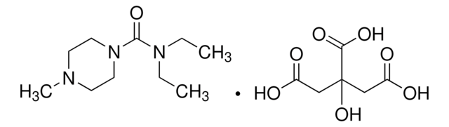 Diethylcarbamazine citrate salt United States Pharmacopeia (USP) Reference Standard