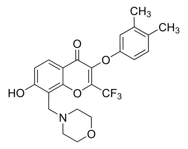 3-(3,4-Dimethylphenoxy)-7-hydroxy-8-(4-morpholinylmethyl)-2-(trifluoromethyl)-4H-chromen-4-one AldrichCPR