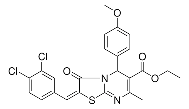 ETHYL (2E)-2-(3,4-DICHLOROBENZYLIDENE)-5-(4-METHOXYPHENYL)-7-METHYL-3-OXO-2,3-DIHYDRO-5H-[1,3]THIAZOLO[3,2-A]PYRIMIDINE-6-CARBOXYLATE AldrichCPR