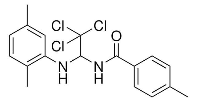 4-METHYL-N-(2,2,2-TRICHLORO-1-(2,5-DIMETHYL-PHENYLAMINO)-ETHYL)-BENZAMIDE AldrichCPR