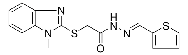 2-((1-METHYL-1H-BENZIMIDAZOL-2-YL)THIO)-N'-(2-THIENYLMETHYLENE)ACETOHYDRAZIDE AldrichCPR