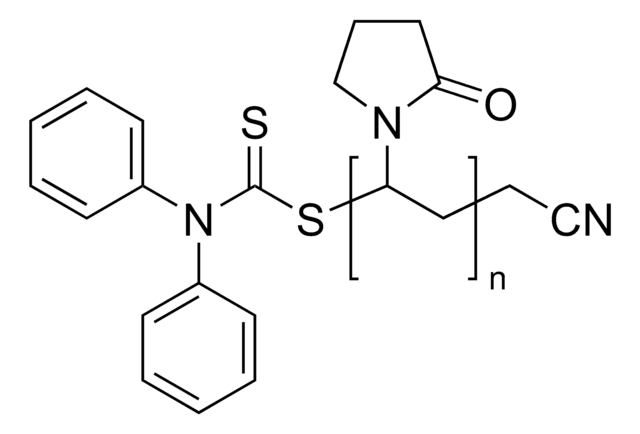 Poly(vinyl pyrrolidone), cyanomethyl diphenylcarbamodithioate average Mn 6,000, PDI &#8804;1.2