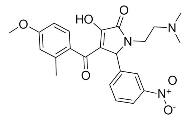 1-[2-(DIMETHYLAMINO)ETHYL]-3-HYDROXY-4-(4-METHOXY-2-METHYLBENZOYL)-5-(3-NITROPHENYL)-1,5-DIHYDRO-2H-PYRROL-2-ONE AldrichCPR