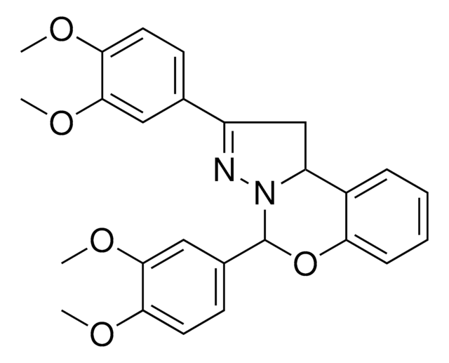 2,5-BIS(3,4-DIMETHOXYPHENYL)-1,10B-DIHYDROPYRAZOLO(1,5-C)(1,3)BENZOXAZINE AldrichCPR