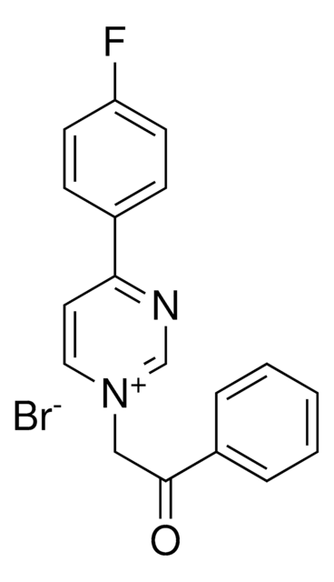 4-(4-FLUORO-PHENYL)-1-(2-OXO-2-PHENYL-ETHYL)-PYRIMIDIN-1-IUM, BROMIDE AldrichCPR