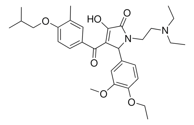 1-[2-(DIETHYLAMINO)ETHYL]-5-(4-ETHOXY-3-METHOXYPHENYL)-3-HYDROXY-4-(4-ISOBUTOXY-3-METHYLBENZOYL)-1,5-DIHYDRO-2H-PYRROL-2-ONE AldrichCPR