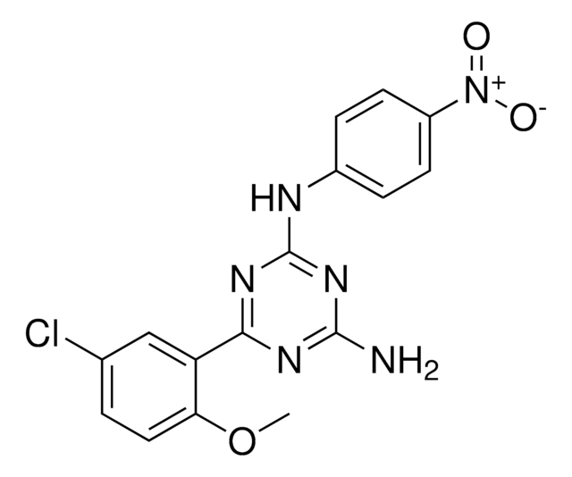 6-(5-CHLORO-2-METHOXY-PHENYL)-N-(4-NITRO-PHENYL)-(1,3,5)TRIAZINE-2,4-DIAMINE AldrichCPR