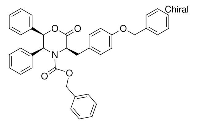 BENZYL (3R,5S,6R)-3-[4-(BENZYLOXY)BENZYL]-2-OXO-5,6-DIPHENYL-4-MORPHOLINECARBOXYLATE AldrichCPR