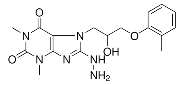 8-HYDRAZINO-7-[2-HYDROXY-3-(2-METHYLPHENOXY)PROPYL]-1,3-DIMETHYL-3,7-DIHYDRO-1H-PURINE-2,6-DIONE AldrichCPR