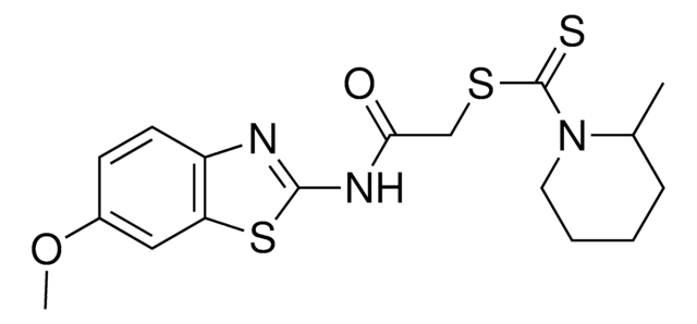 2-[(6-METHOXY-1,3-BENZOTHIAZOL-2-YL)AMINO]-2-OXOETHYL 2-METHYL-1-PIPERIDINECARBODITHIOATE AldrichCPR