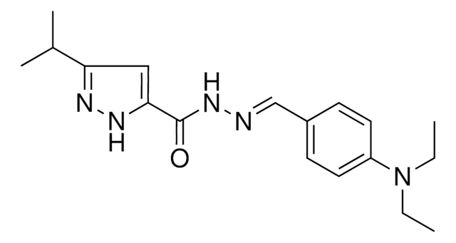 N'-(4-(DIETHYLAMINO)BENZYLIDENE)-3-ISOPROPYL-1H-PYRAZOLE-5-CARBOHYDRAZIDE AldrichCPR