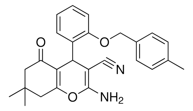 2-AMINO-7,7-DIMETHYL-4-{2-[(4-METHYLBENZYL)OXY]PHENYL}-5-OXO-5,6,7,8-TETRAHYDRO-4H-CHROMENE-3-CARBONITRILE AldrichCPR