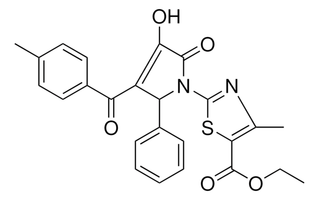 ETHYL 2-[3-HYDROXY-4-(4-METHYLBENZOYL)-2-OXO-5-PHENYL-2,5-DIHYDRO-1H-PYRROL-1-YL]-4-METHYL-1,3-THIAZOLE-5-CARBOXYLATE AldrichCPR