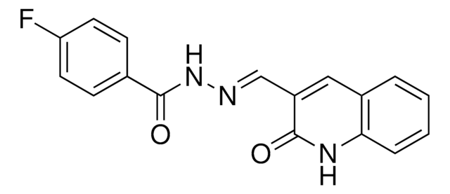 4-FLUORO-N'-((2-OXO-1,2-DIHYDRO-3-QUINOLINYL)METHYLENE)BENZOHYDRAZIDE AldrichCPR