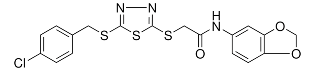 N-(1,3-BENZODIOXOL-5-YL)-2-({5-[(4-CHLOROBENZYL)SULFANYL]-1,3,4-THIADIAZOL-2-YL}SULFANYL)ACETAMIDE AldrichCPR