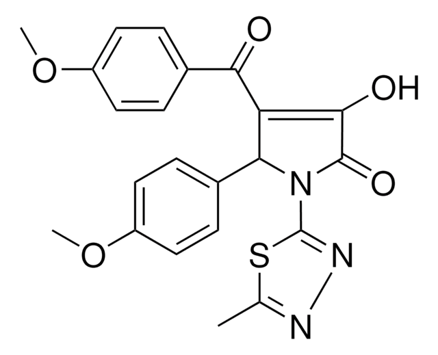 3-HYDROXY-4-(4-METHOXYBENZOYL)-5-(4-METHOXYPHENYL)-1-(5-METHYL-1,3,4-THIADIAZOL-2-YL)-1,5-DIHYDRO-2H-PYRROL-2-ONE AldrichCPR