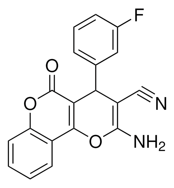 2-AMINO-4-(3-FLUORO-PHENYL)-5-OXO-4H,5H-PYRANO[3,2-C]CHROMENE-3-CARBONITRILE AldrichCPR