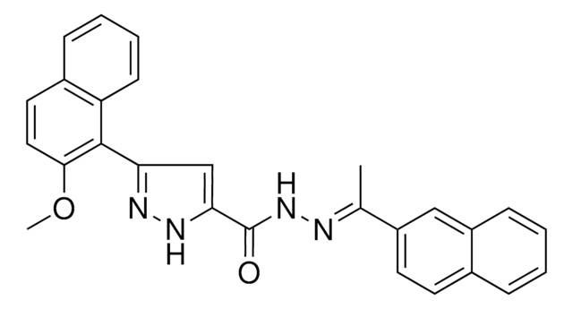 3-(2-METHOXY-1-NAPHTHYL)-N'-[(E)-1-(2-NAPHTHYL)ETHYLIDENE]-1H-PYRAZOLE-5-CARBOHYDRAZIDE AldrichCPR