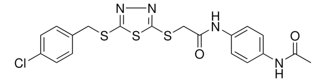 N-[4-(ACETYLAMINO)PHENYL]-2-({5-[(4-CHLOROBENZYL)SULFANYL]-1,3,4-THIADIAZOL-2-YL}SULFANYL)ACETAMIDE AldrichCPR