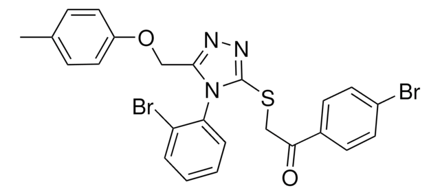 1-(4-BROMOPHENYL)-2-({4-(2-BROMOPHENYL)-5-[(4-METHYLPHENOXY)METHYL]-4H-1,2,4-TRIAZOL-3-YL}SULFANYL)ETHANONE AldrichCPR