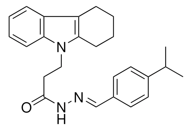 N'-[(E)-(4-ISOPROPYLPHENYL)METHYLIDENE]-3-(1,2,3,4-TETRAHYDRO-9H-CARBAZOL-9-YL)PROPANOHYDRAZIDE AldrichCPR