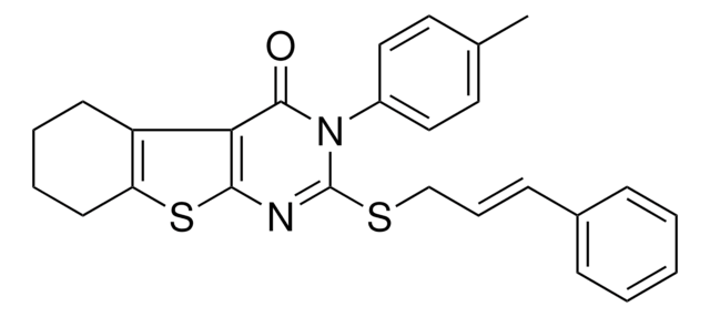 3-(4-METHYLPHENYL)-2-{[(2E)-3-PHENYL-2-PROPENYL]SULFANYL}-5,6,7,8-TETRAHYDRO[1]BENZOTHIENO[2,3-D]PYRIMIDIN-4(3H)-ONE AldrichCPR