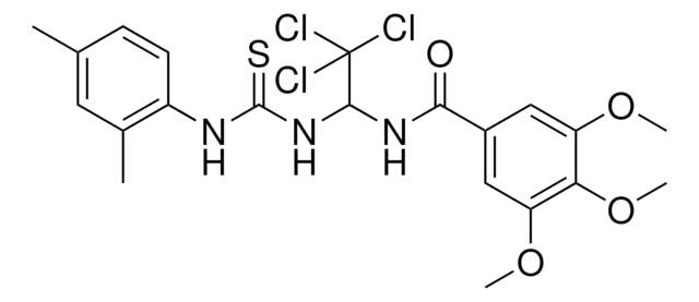 3,4,5-TRIMETHOXY-N-(2,2,2-TRICHLORO-1-{[(2,4-DIMETHYLANILINO)CARBOTHIOYL]AMINO}ETHYL)BENZAMIDE AldrichCPR