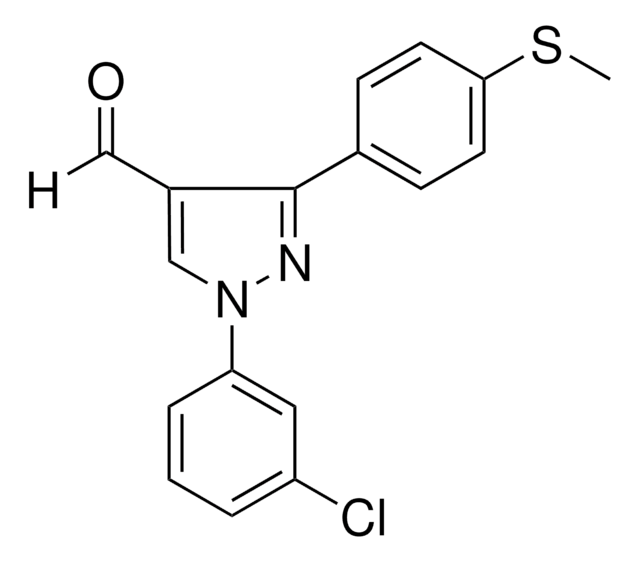 1-(3-CHLOROPHENYL)-3-[4-(METHYLSULFANYL)PHENYL]-1H-PYRAZOLE-4-CARBALDEHYDE AldrichCPR