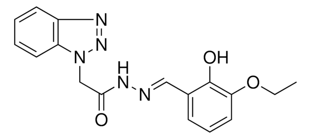 2-BENZOTRIAZOL-1-YL-ACETIC ACID (3-ETHOXY-2-HYDROXY-BENZYLIDENE)-HYDRAZIDE AldrichCPR