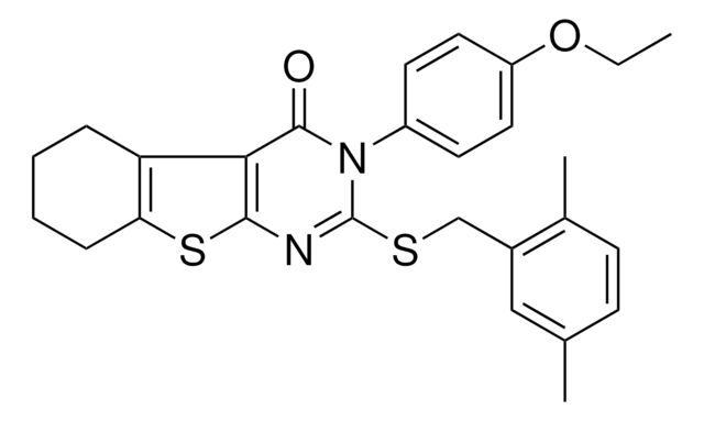 2-[(2,5-DIMETHYLBENZYL)SULFANYL]-3-(4-ETHOXYPHENYL)-5,6,7,8-TETRAHYDRO[1]BENZOTHIENO[2,3-D]PYRIMIDIN-4(3H)-ONE AldrichCPR