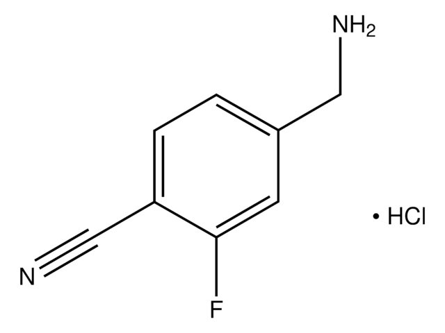 4-Aminomethyl-2-fluoro-benzonitrile hydrochloride AldrichCPR